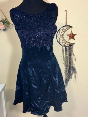 Unbranded Women's Navy and Blue Dress